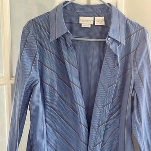 Blue button down shirt